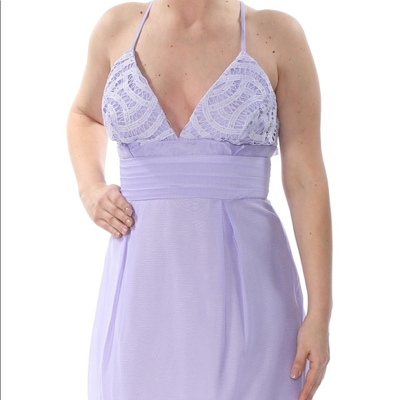 Free People We Go Together Lilac Mini Dress NWT Size 12 NEW - Picture 3 of 12